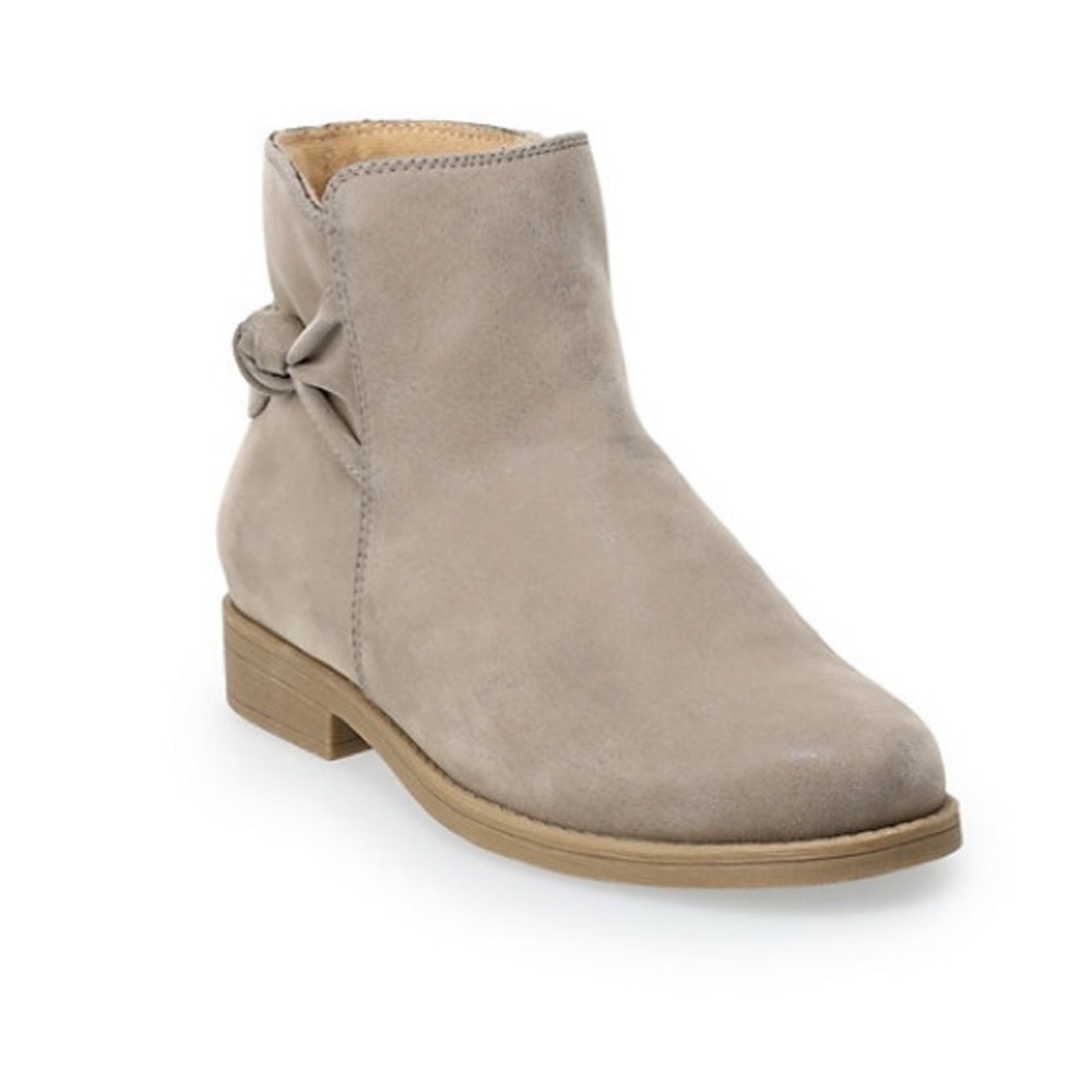Rachel Shoes Fae Girls' Taupe Ankle Boots Size 2
